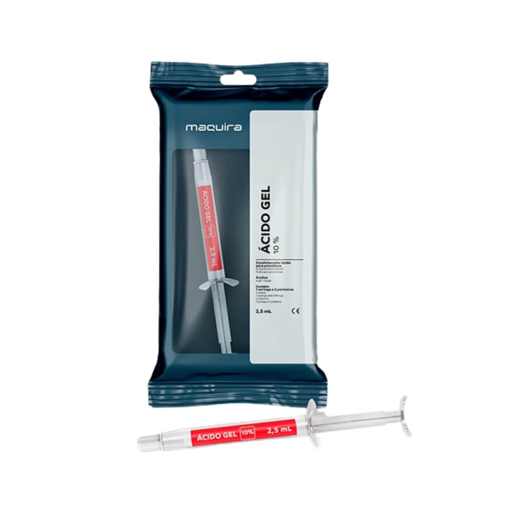 Ácido Gel 10% Fluorídrico 2,5ML - Maquira - Dental Access