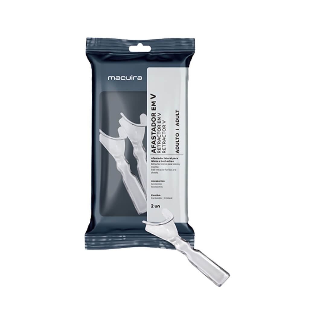 Afastador Lateral em V Autoclavável c/ 2 Unidades - Maquira - Dental Access
