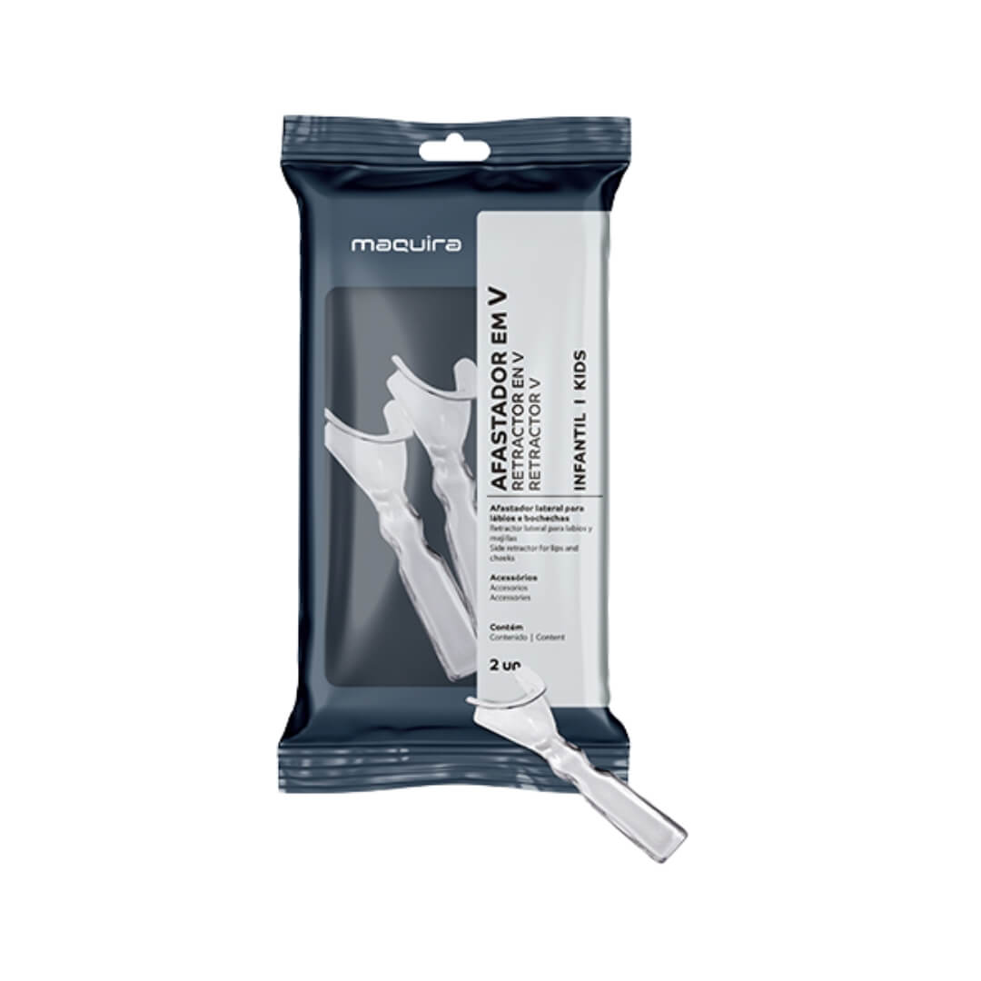 Afastador Lateral em V Autoclavável c/ 2 Unidades - Maquira - Dental Access