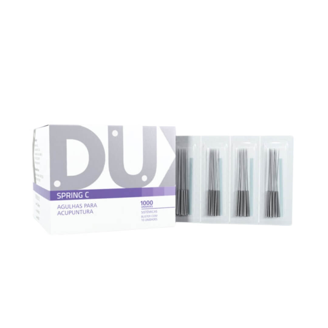 Agulhas Sistemicas para Acupuntura Spring C com 1000Uni -  Dux