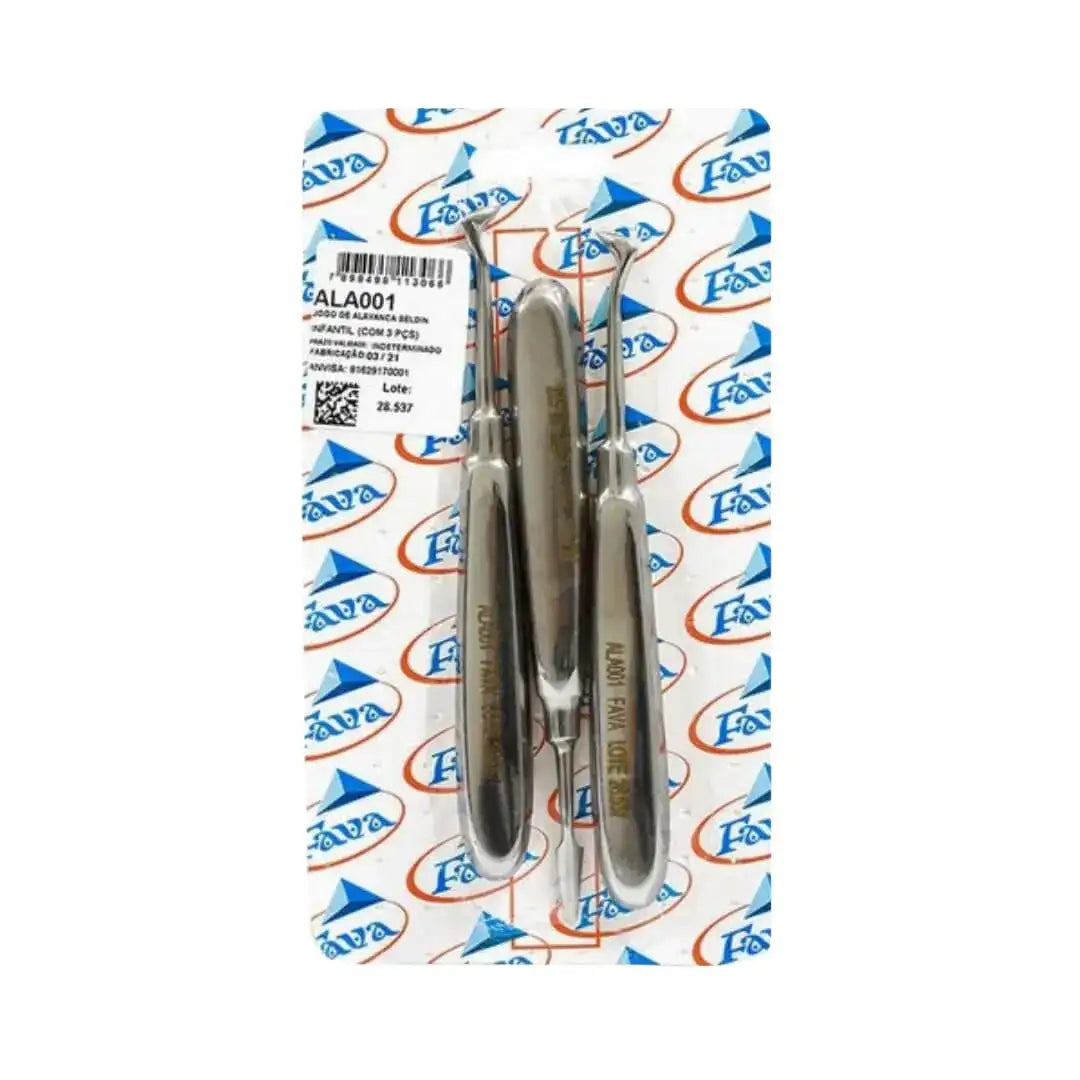 Alavanca Seldin Infantil Kit com 3 Peças - Fava