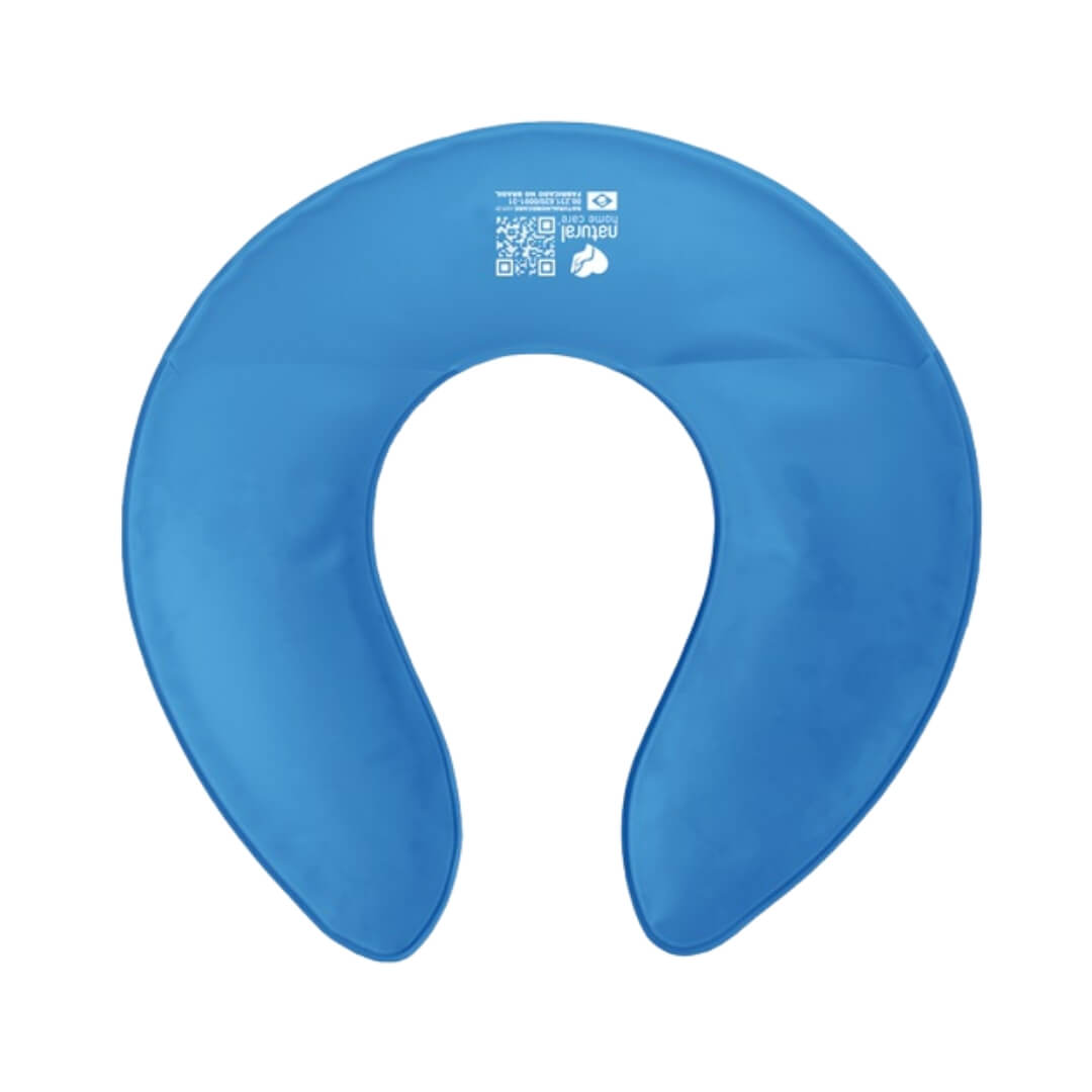 Almofada Assento Higiênico em Gel Azul - Natural