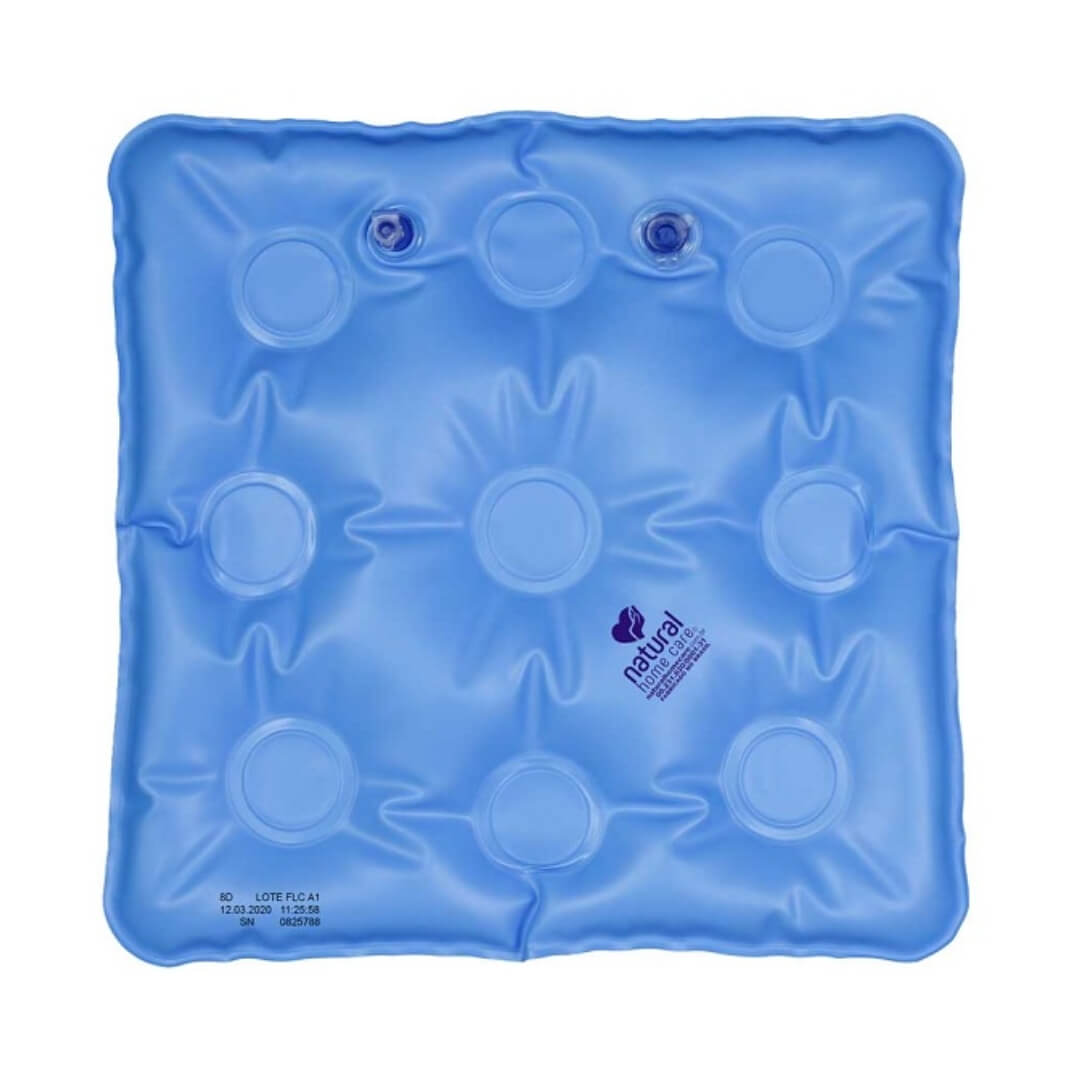 Almofada Inflável Quadrada Duo (Ar / Água) Azul - Natural