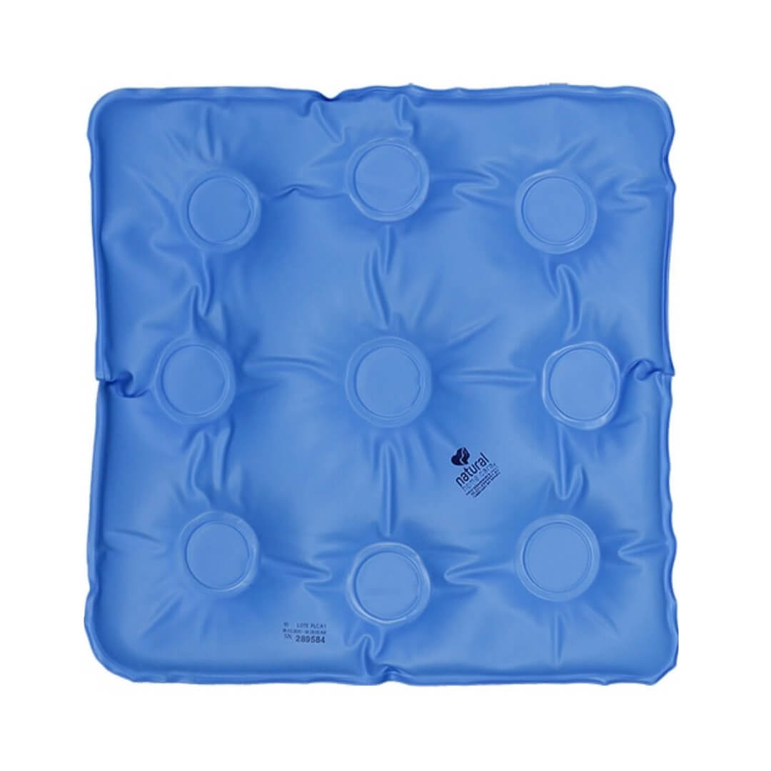 Almofada Quadrada em Gel sem Orifício Azul - Natural