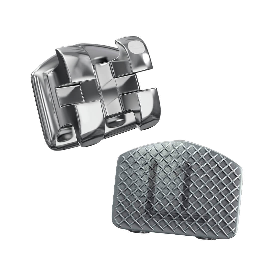 Bráquete Metálico Premium Elite 6x6 Roth 0,022 + 4 Tubos  - Orthometric