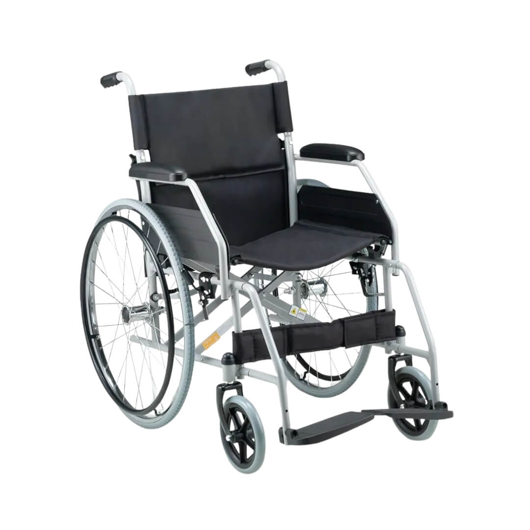 Cadeira de Rodas Dobrável em Aço D100 - Dellamed