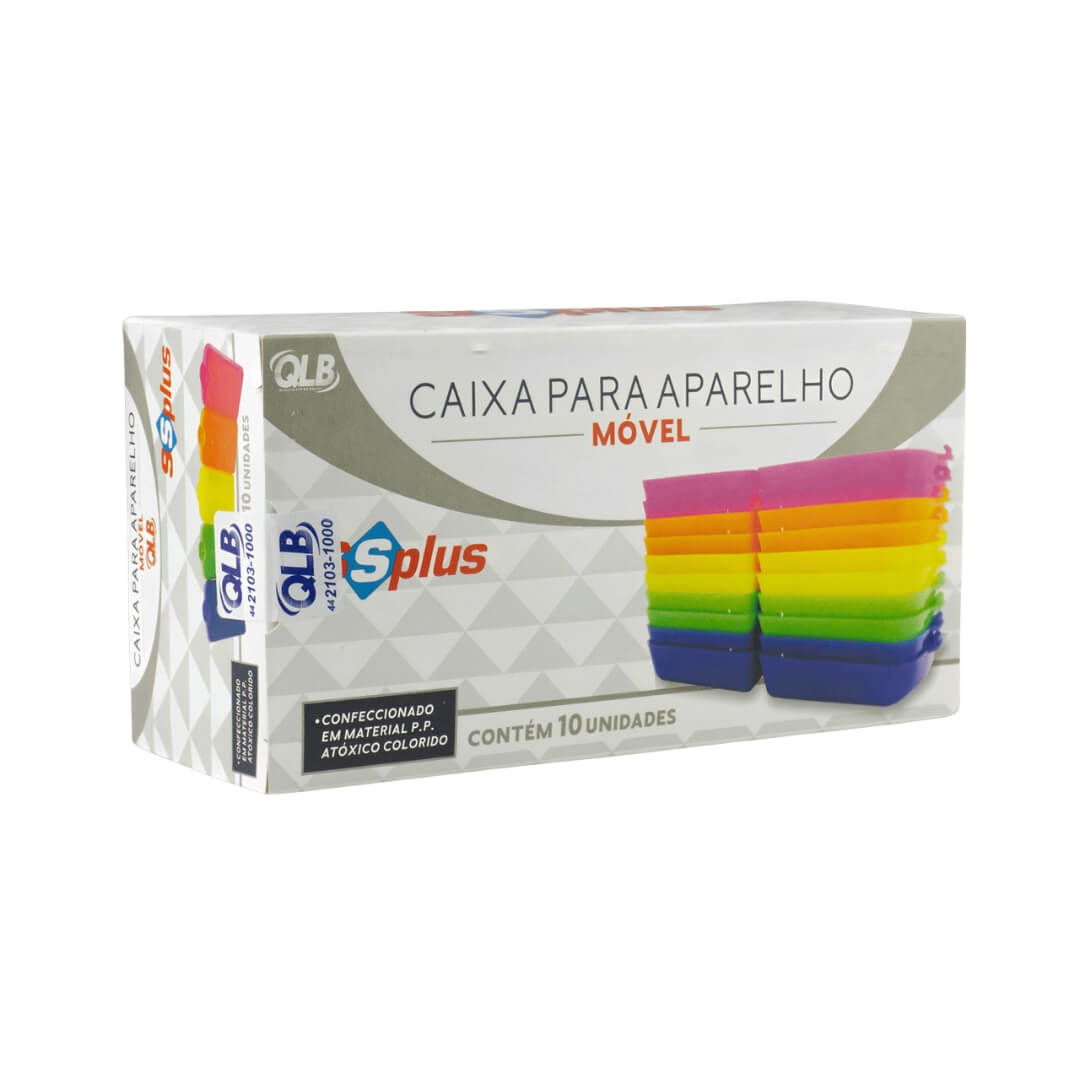 Caixa para Aparelho Móvel Multi-Cores 10UN - SSPLUS - Dental Access
