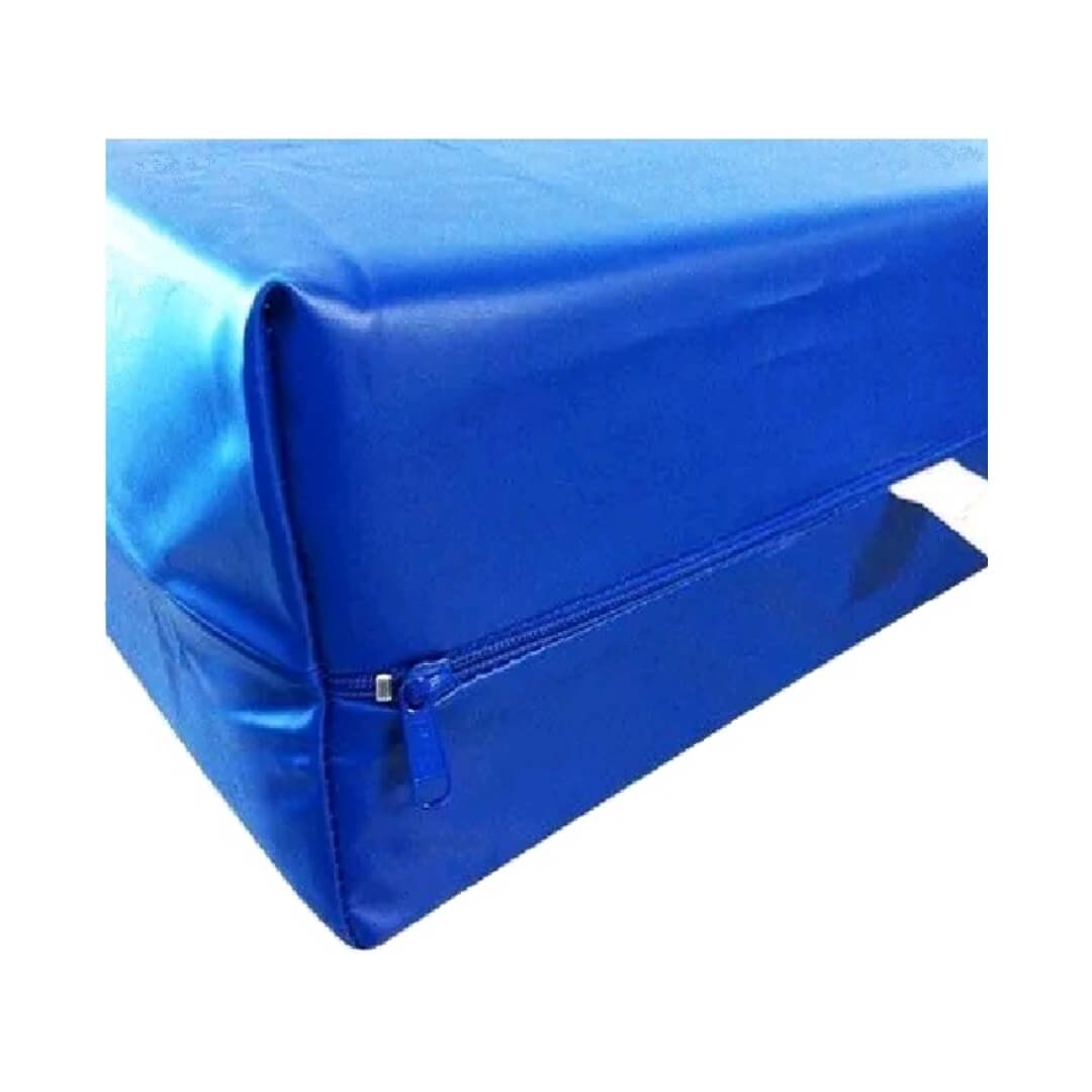 Capa de Courvin Azul Royal para Colchão - Natural