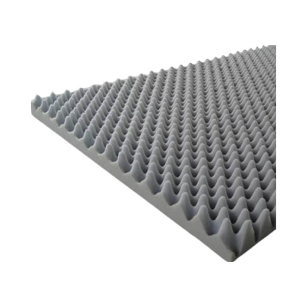 Colchonete Espuma Caixa de Ovo Solteiro D33 Chumbo - Natural