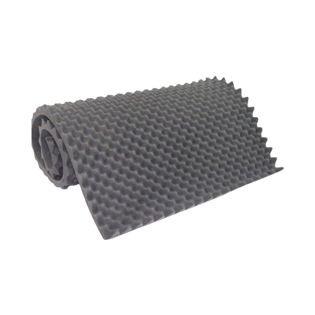 Colchonete Espuma Caixa de Ovo Solteiro D33 Chumbo - Natural