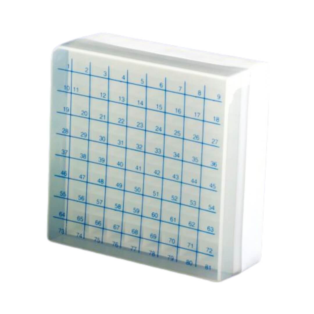 Criobox para 81 Tubos 2,0ml Destacável Tampa Numérica - Cral