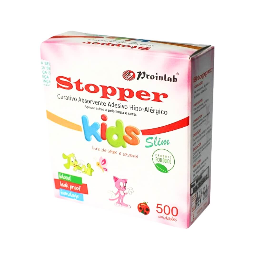 Curativo Stopper Slim Kids Colorido 500UN - Proinlab