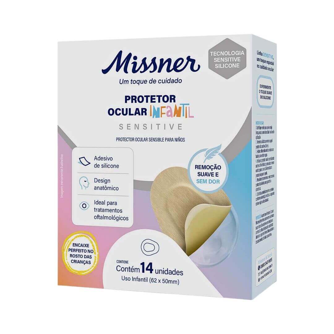 Protetor Ocular Sensitive Adesivo de Silicone - Missner - Dental Access