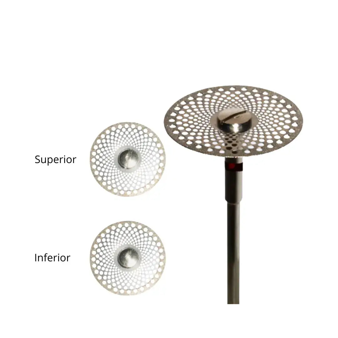 Disco Diamantado Parcial Dupla Face Ventilado H19D - Dhpro - Dental Access