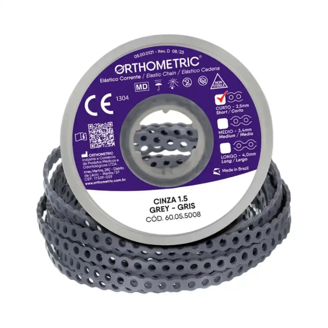 Elástico em Corrente Curto 1,5M - Orthometric - Dental Access
