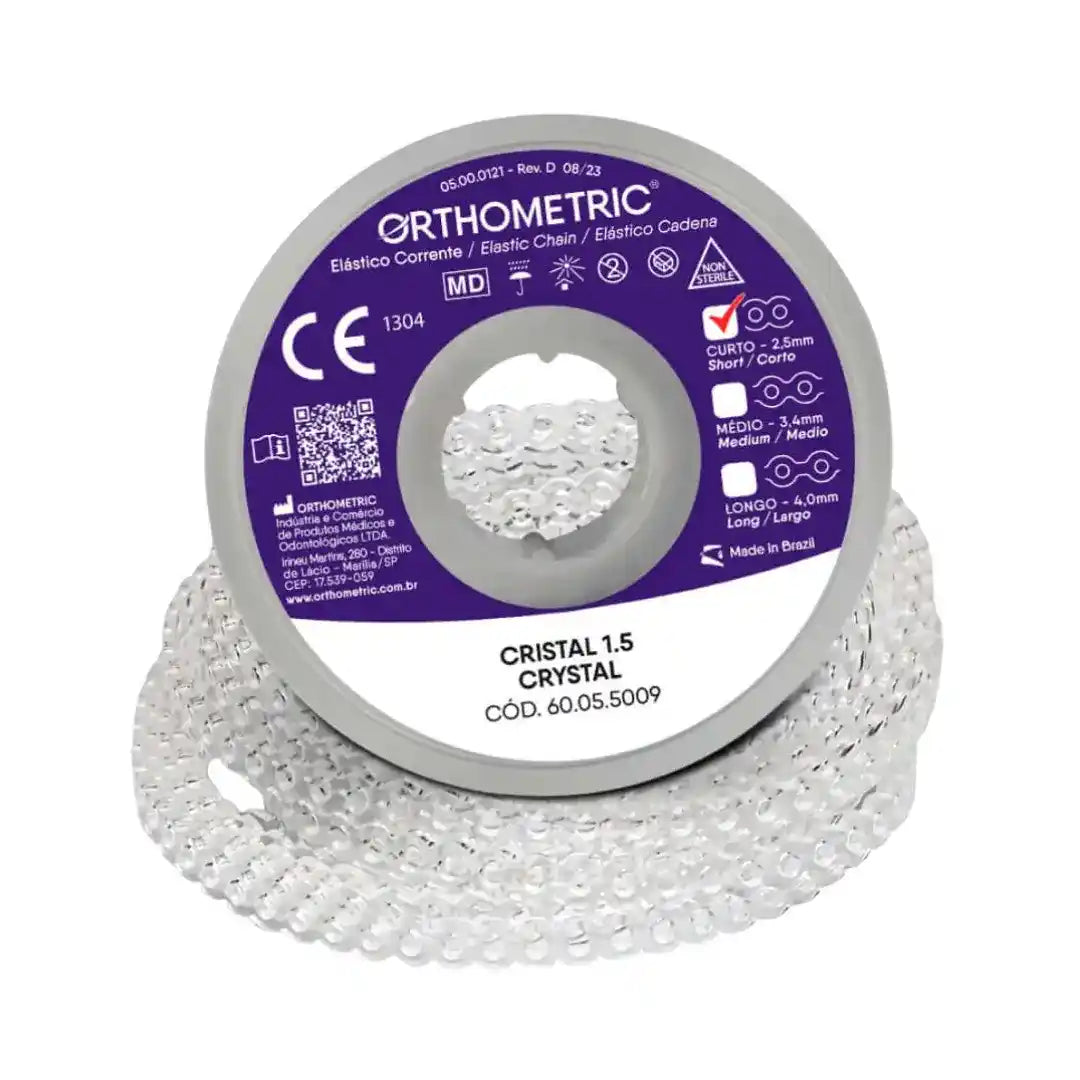 Elástico em Corrente Curto 1,5M - Orthometric - Dental Access