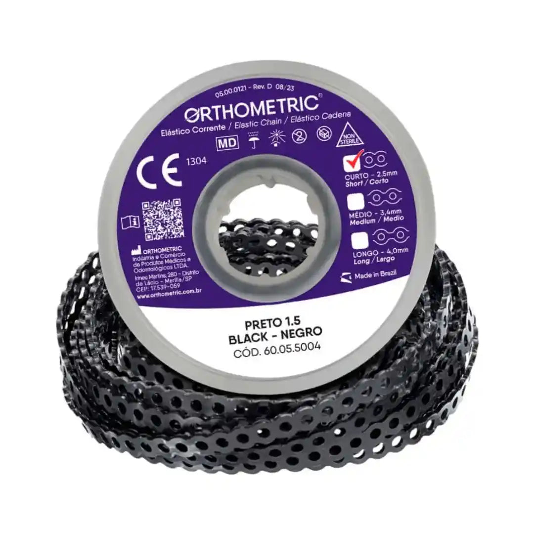 Elástico em Corrente Curto 1,5M - Orthometric - Dental Access