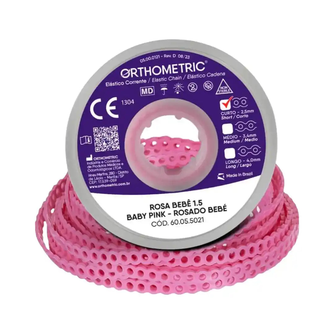 Elástico em Corrente Curto 1,5M - Orthometric - Dental Access