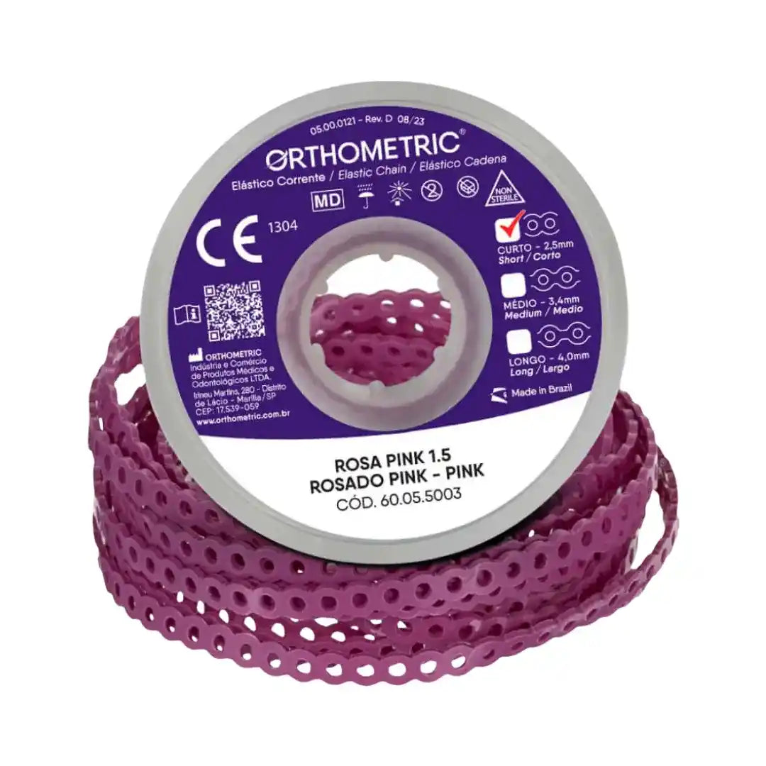 Elástico em Corrente Curto 1,5M - Orthometric - Dental Access