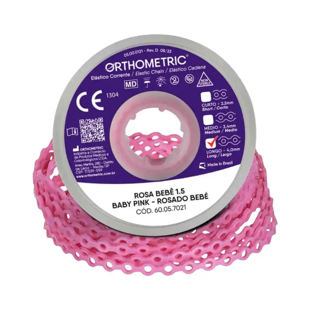 Elástico em Corrente Longo 1,5M - Orthometric - Dental Access