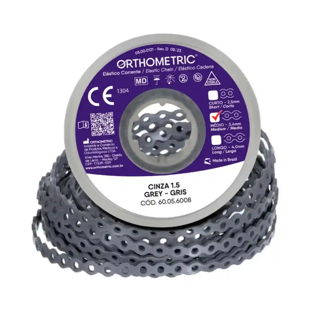 Elástico em Corrente Médio 1,5M - Orthometric - Dental Access