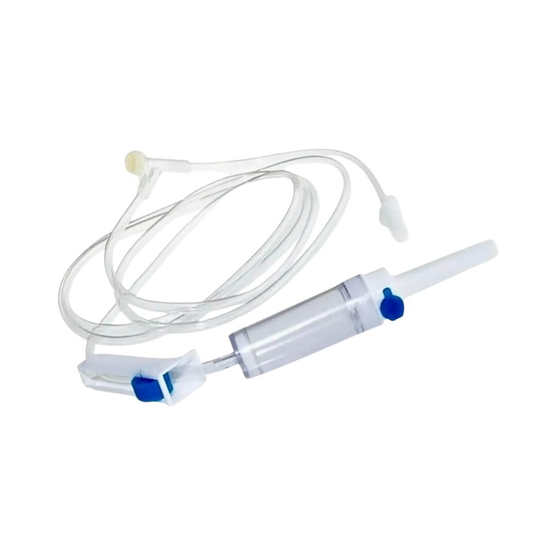 Complete Luer Slip PVC Macrodrip Set UN - Descarpack | Dental Access