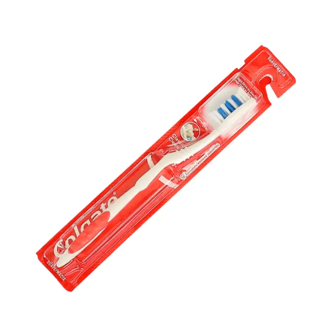 Escova Dental Classic Adulto Suave/Macia Vermelho - Colgate - Dental Access