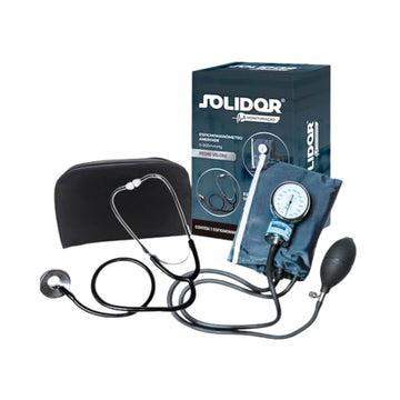 Esfigmomanômetro Aneróide Fecho Velcro + Esteto - Solidor
