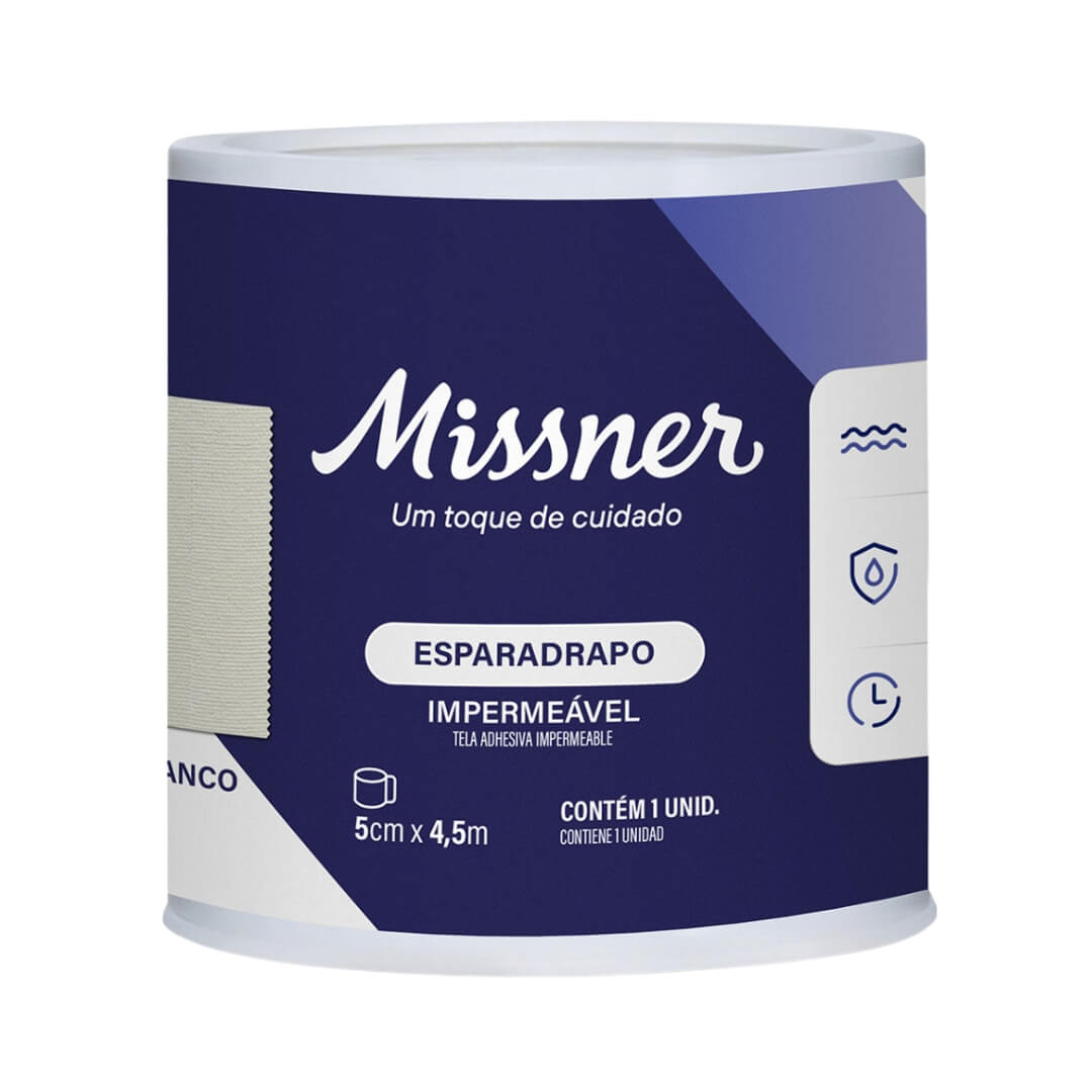 Esparadrapo Impermeável Branco - Missner