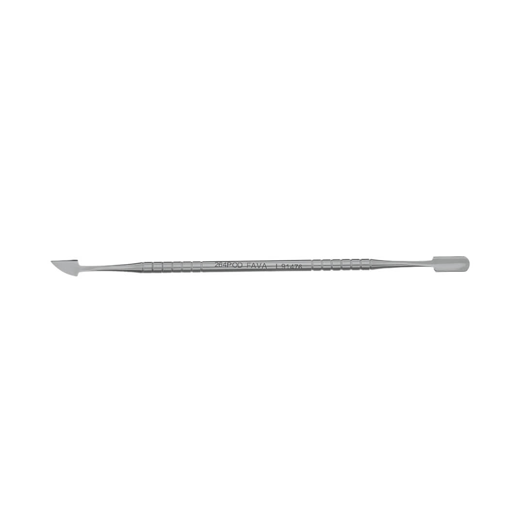 Double Stainless Steel Cuticle Spatula (Dressing) - Fava