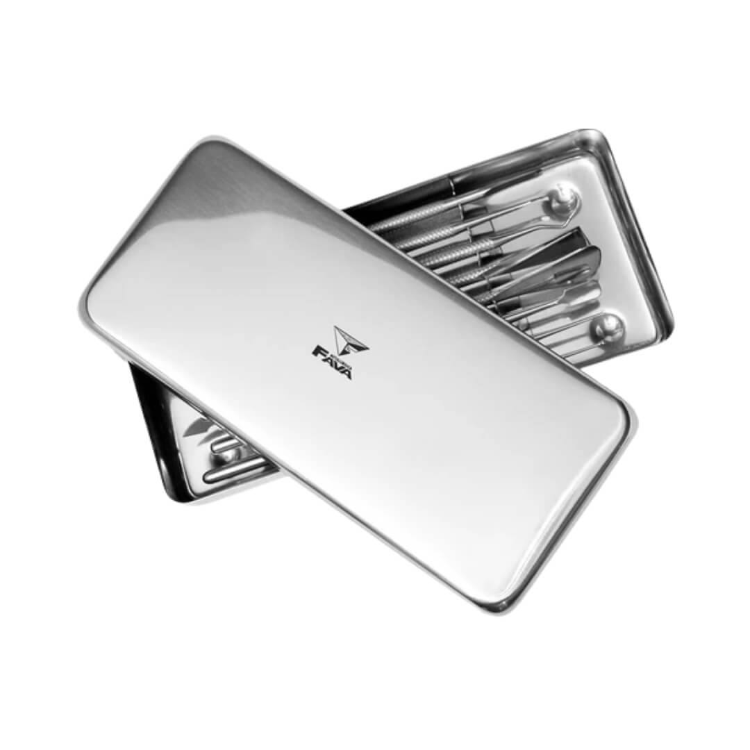 Stainless Steel Case for 8 Podiatry Instruments - Fava