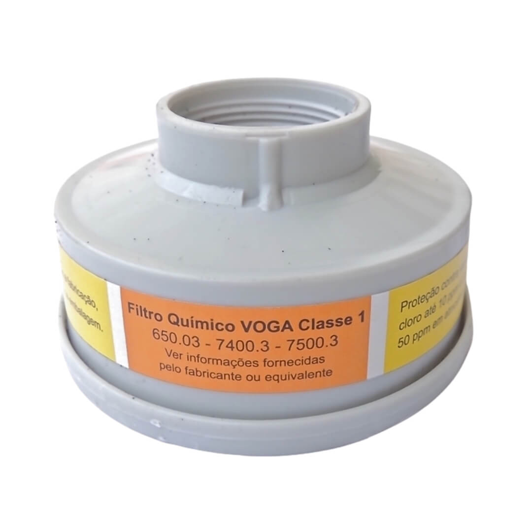 Filtro Químico p/ Vapores Orgânicos e Gazes Ácidos -Plastcor