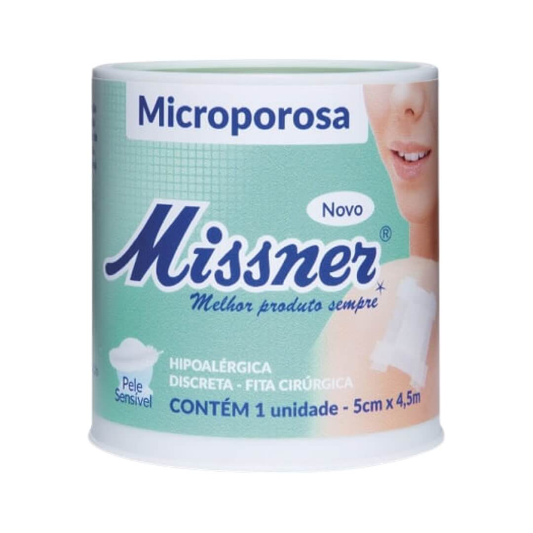 Fita Cirúrgica Hipoalérgica Microporosa Branca - Missner