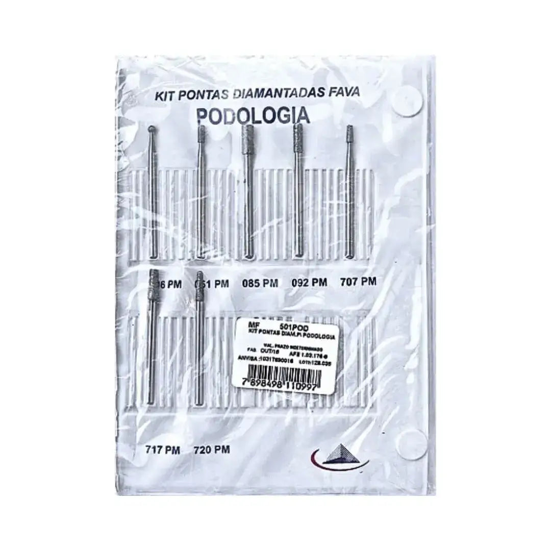 Kit de Pontas Diamantadas para Podologia - Fava