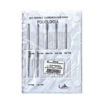Kit de Pontas Diamantadas para Podologia - Fava