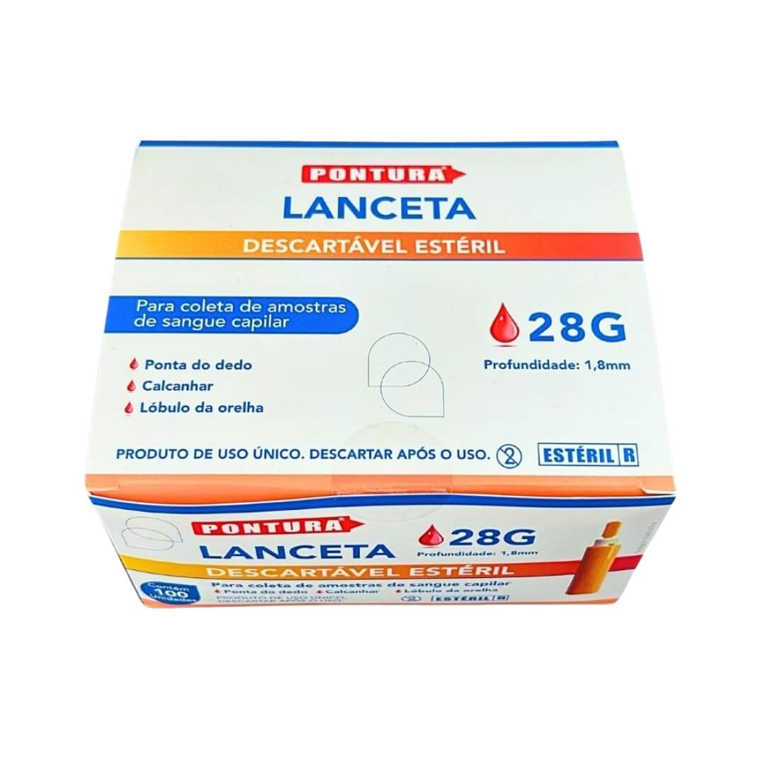Lanceta Descartável Estéril Caixa 100un - Cral - Dental Access
