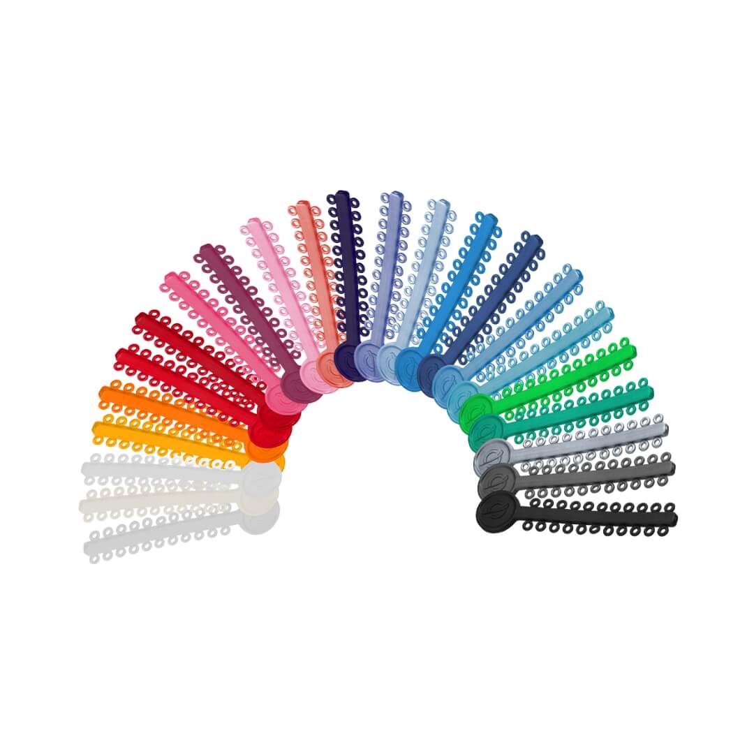 Ligadura Elástica Modular Cores Sortidas - Orthometric - Dental Access