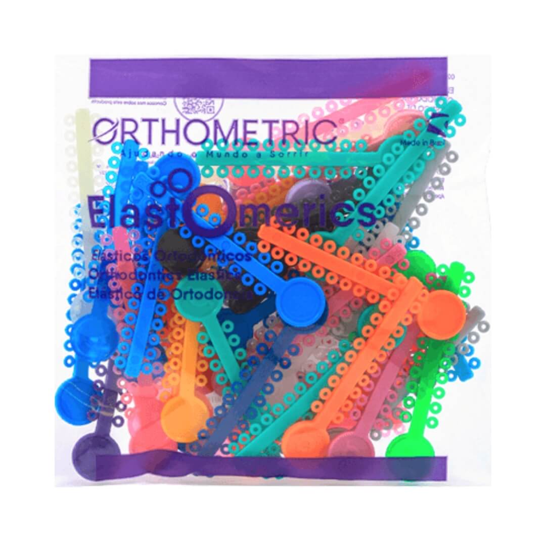Ligadura Elástica Modular Cores Sortidas - Orthometric - Dental Access