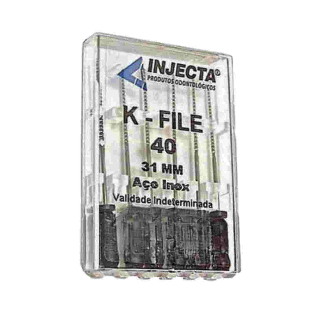 Lima K-File 31mm 1ª Série - Injecta - Dental Access
