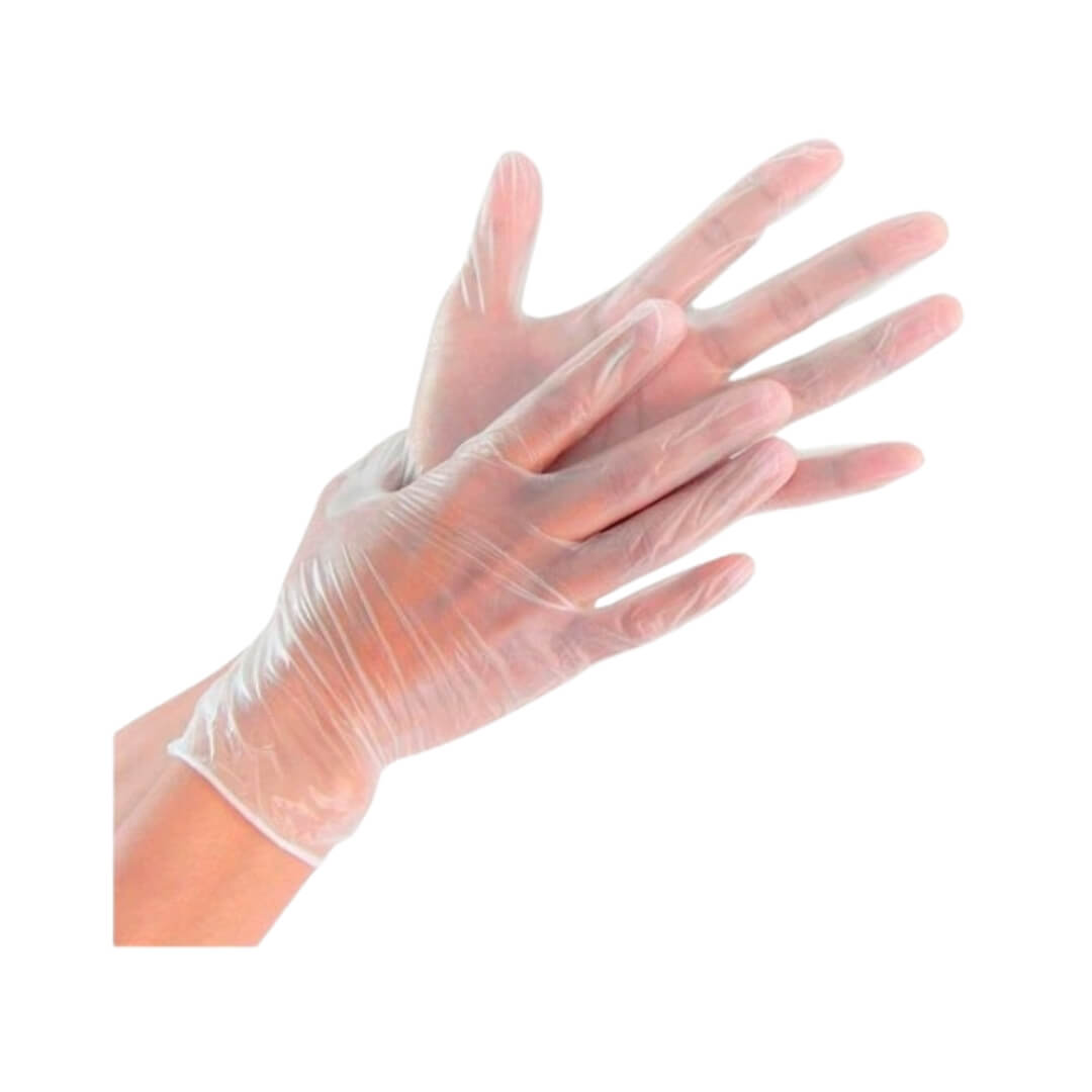 Luva Vinil Transparente Sem Amido 100un - Supermedy - Dental Access