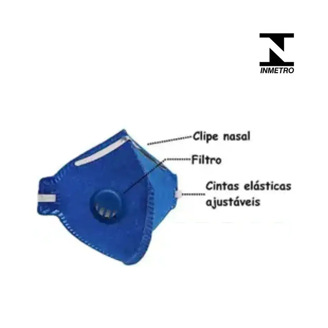 Mascara Respiratoria PFF2-S com Válvula Azul_-_KSN | Dental Access