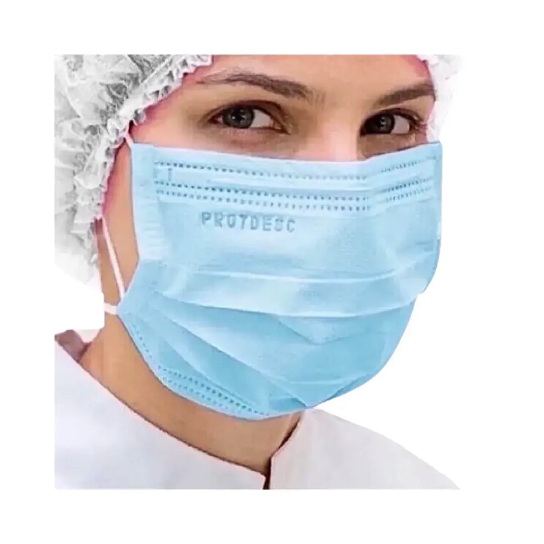 Máscara Tripla com Elástico Branca Protdesc | Dental Access