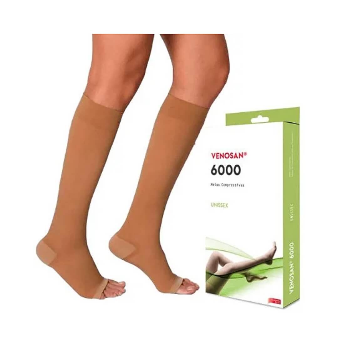 Meia de Compressão AD 6000 30-40mmHg Pé Aberto - Venosan - Dental Access