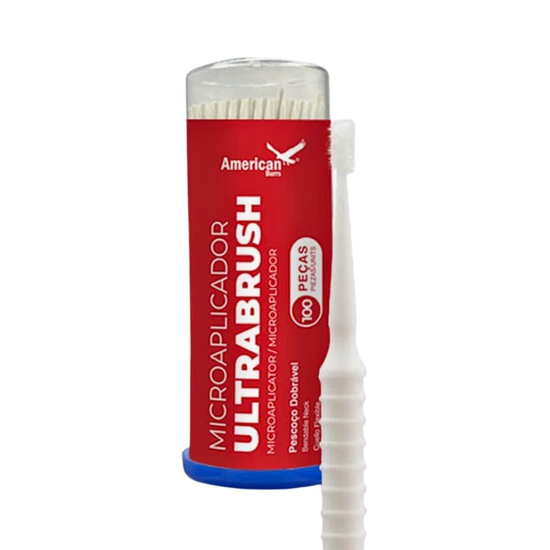 MICROAPLICADOR ULTRABRUSH FINO COM 100 UND- DMA0002 - AMERICAN BURRS — imagem 1