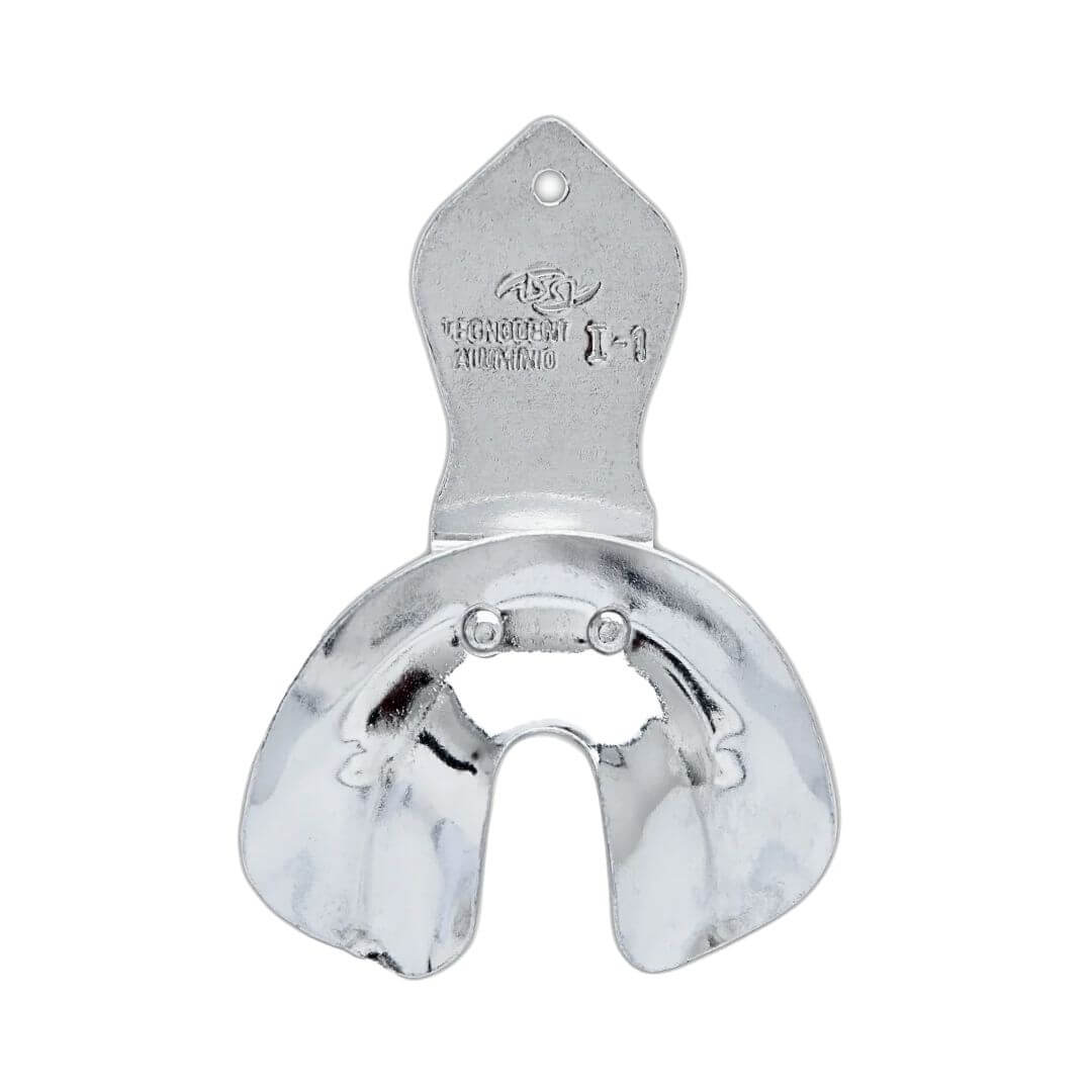 Moldeira Adulto Rasa (Desdentado) Lisa Alumínio - Tecnodent - Dental Access