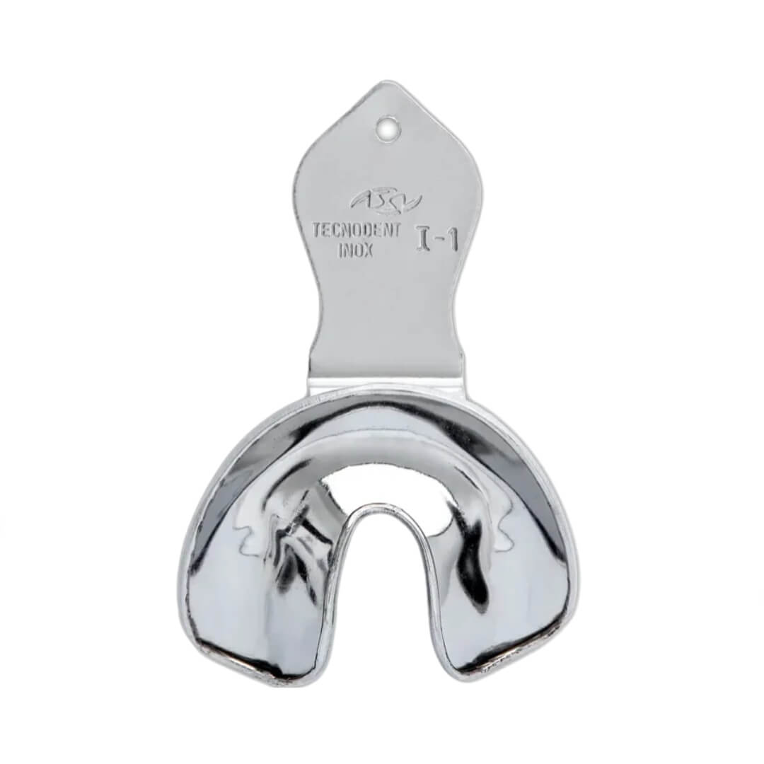 Moldeira Adulto Rasa (Desdentado) Lisa Inox - Tecnodent