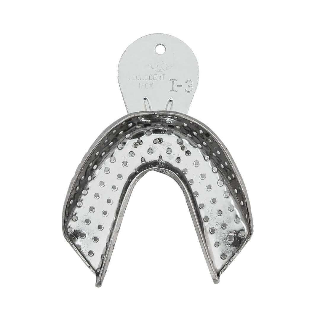 Moldeira Adulto Dentada Perfurada Inox - Tecnodent - Dental Access