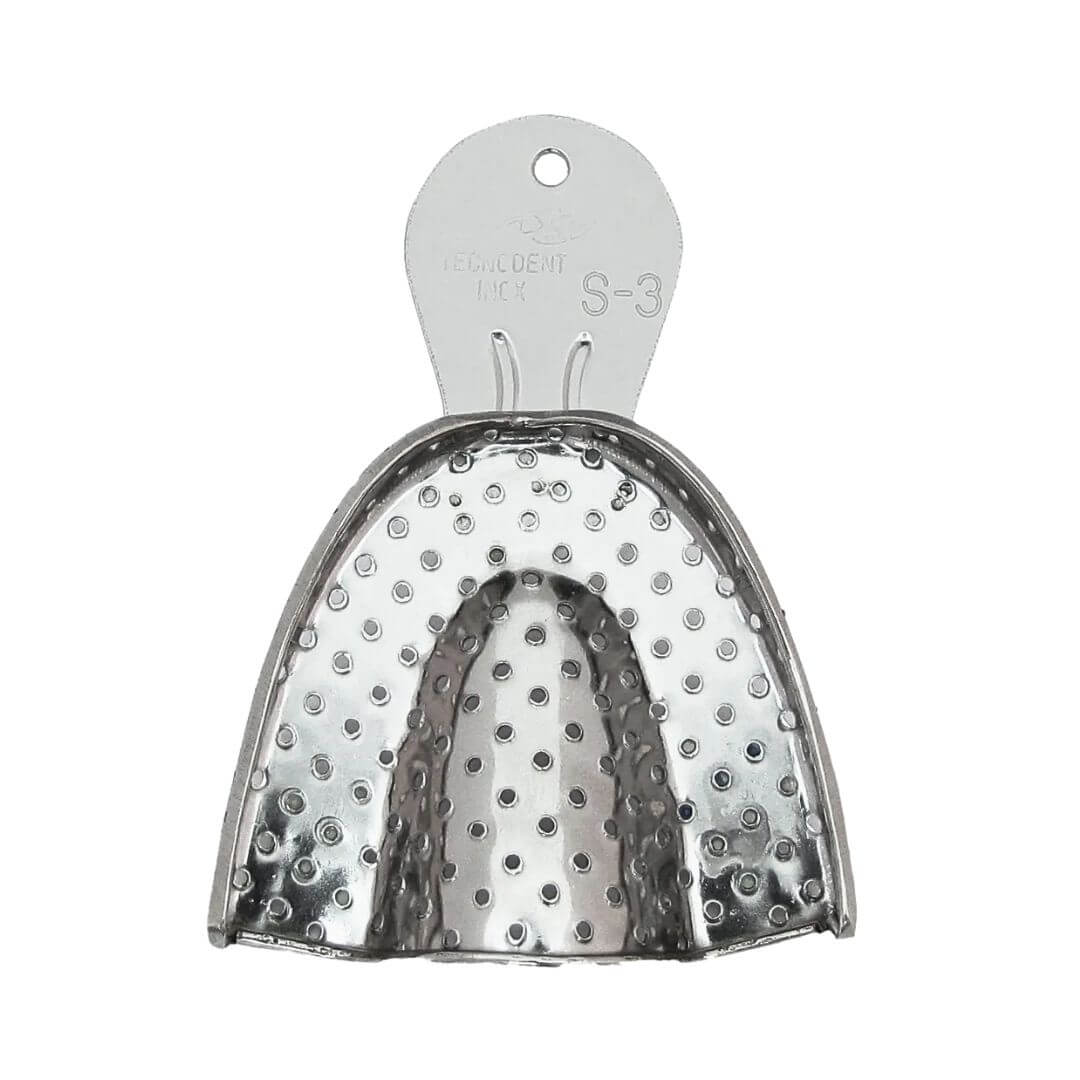 Moldeira Adulto Dentada Perfurada Inox - Tecnodent - Dental Access
