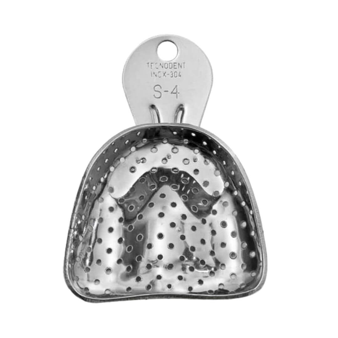Moldeira Adulto Dentada Perfurada Inox - Tecnodent - Dental Access