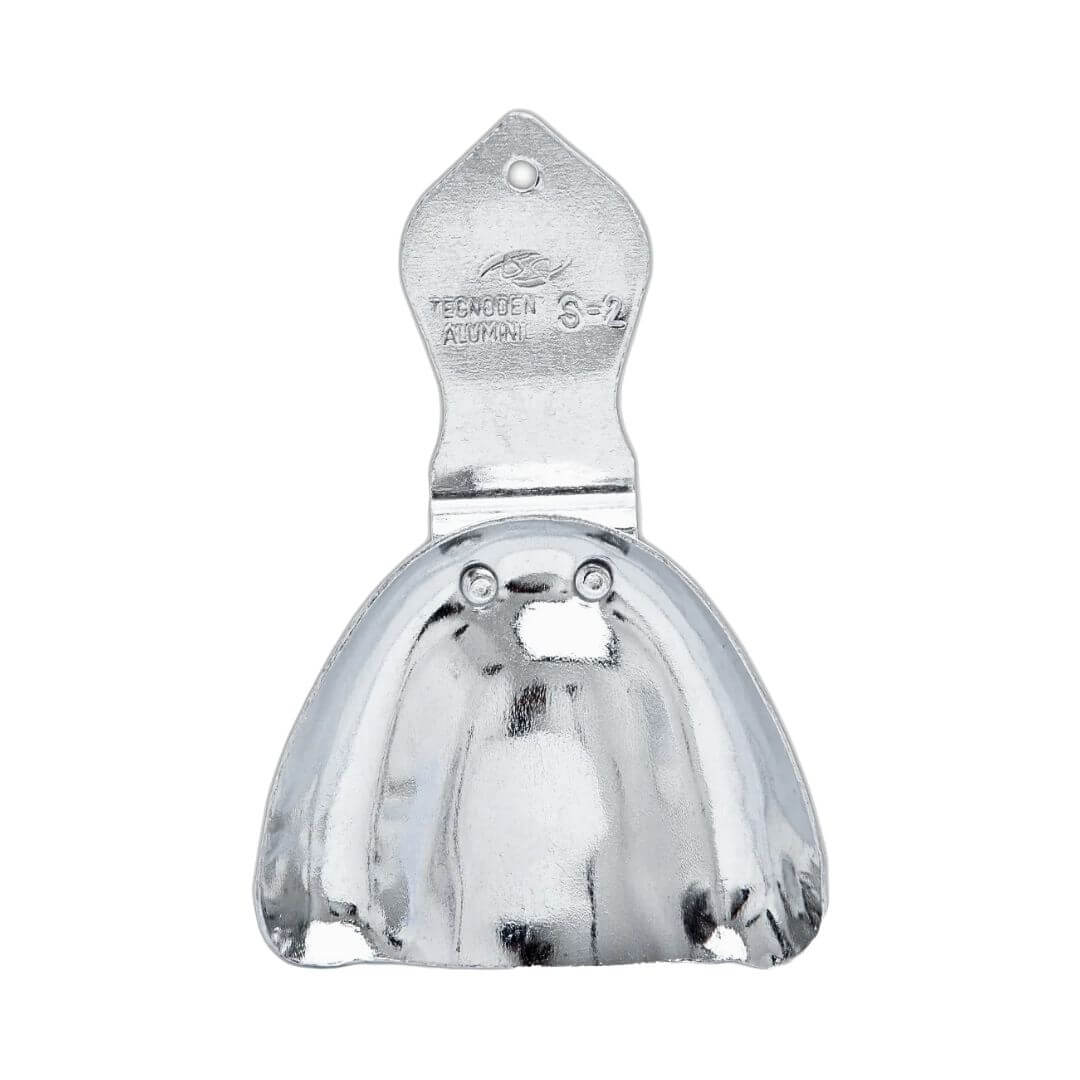 Moldeira Adulto Rasa (Desdentado) Lisa Alumínio - Tecnodent - Dental Access